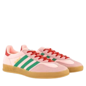 adidas Gazelle Indoor W - Court Green/Glow Pink/Gum 3 - JI2713
