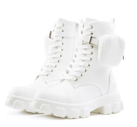 Bamboo TETRIS-12 Pouch Strap Combat Boots