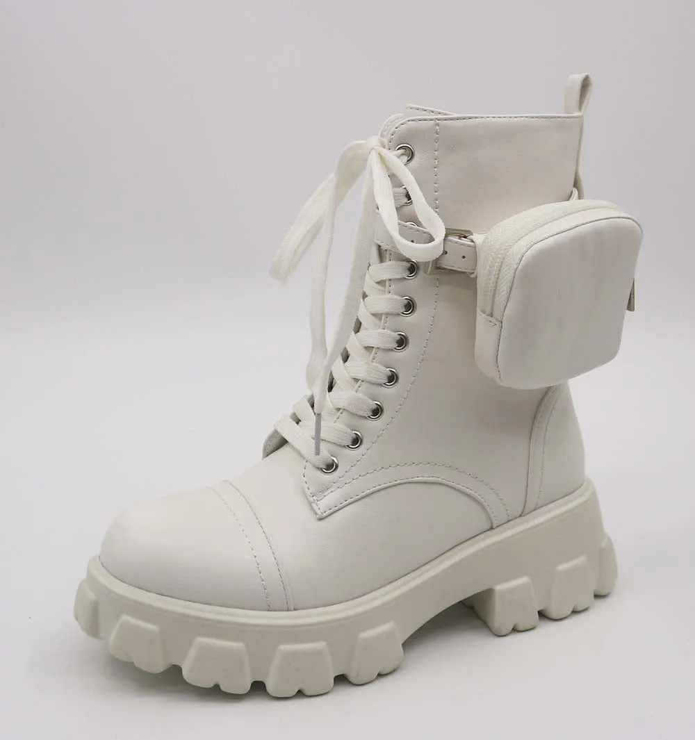 Bamboo TETRIS-12 Pouch Strap Combat Boots