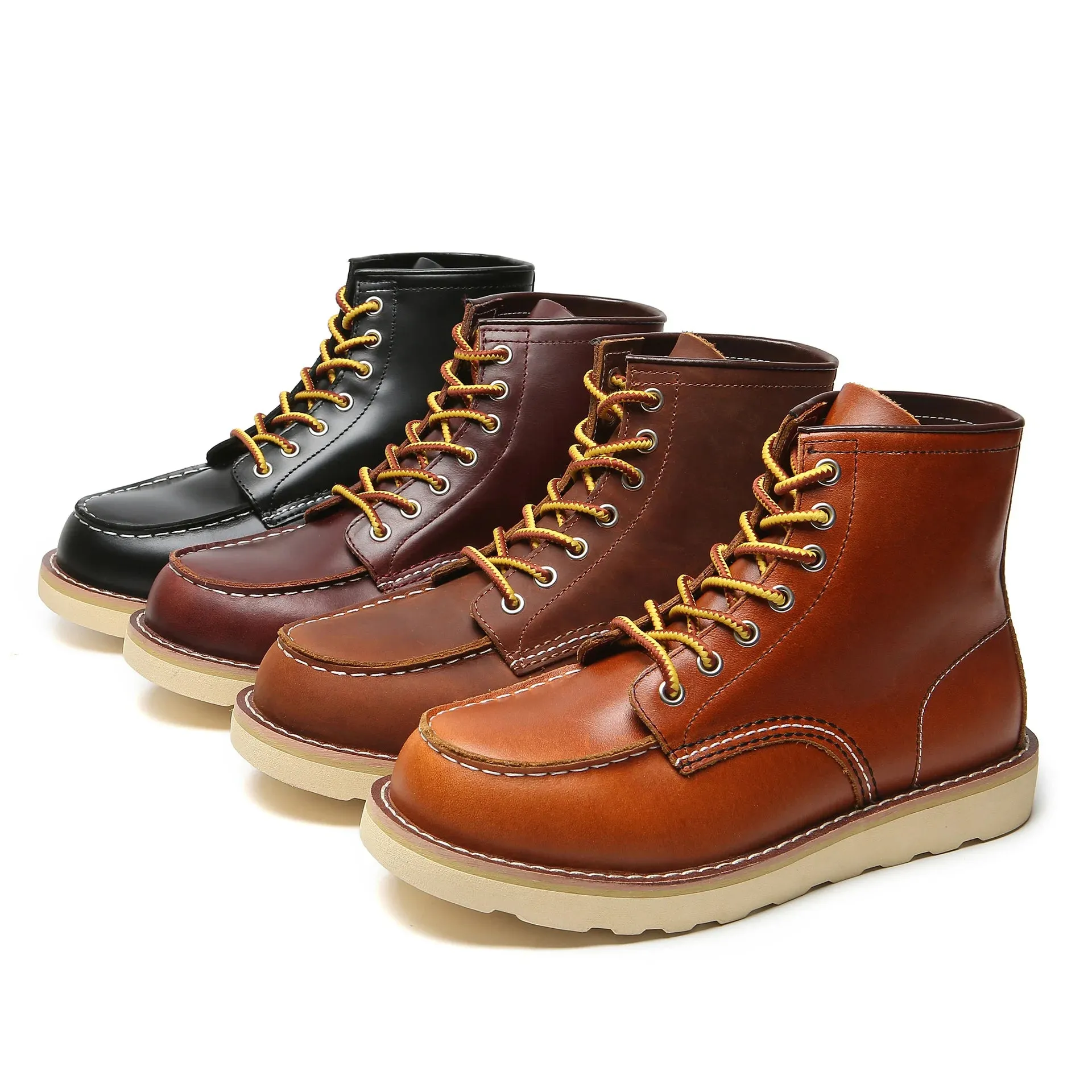 Boots: Genuine Leather Boots. Spring thru Winter. Casual / Work Boot. Round / Square Toe. Various colors