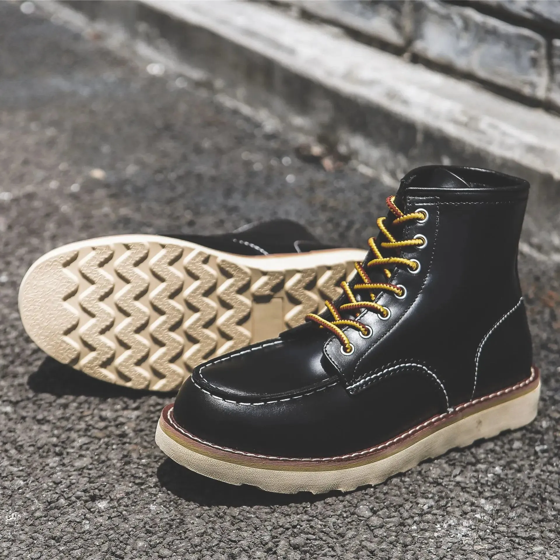 Boots: Genuine Leather Boots. Spring thru Winter. Casual / Work Boot. Round / Square Toe. Various colors