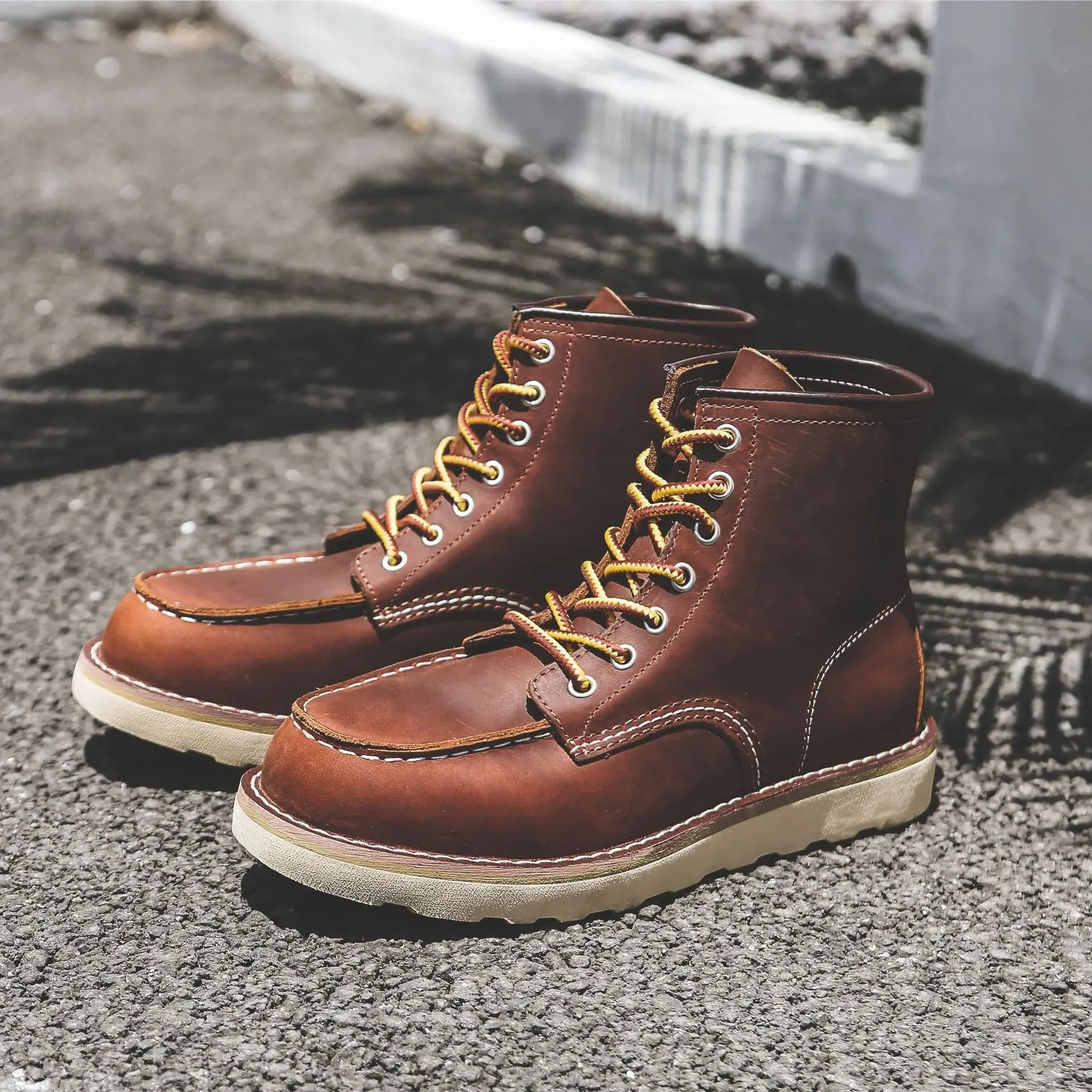 Boots: Genuine Leather Boots. Spring thru Winter. Casual / Work Boot. Round / Square Toe. Various colors