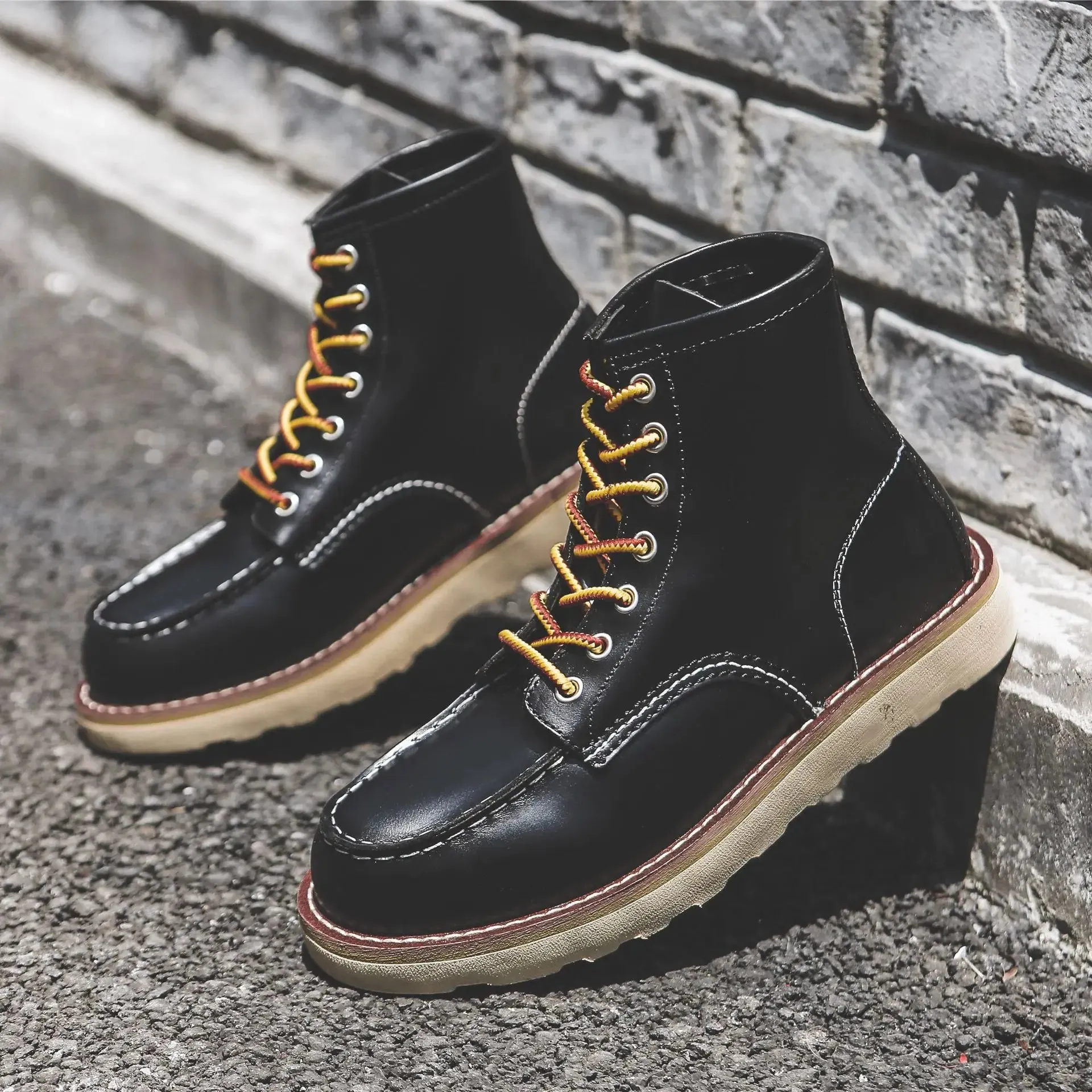 Boots: Genuine Leather Boots. Spring thru Winter. Casual / Work Boot. Round / Square Toe. Various colors