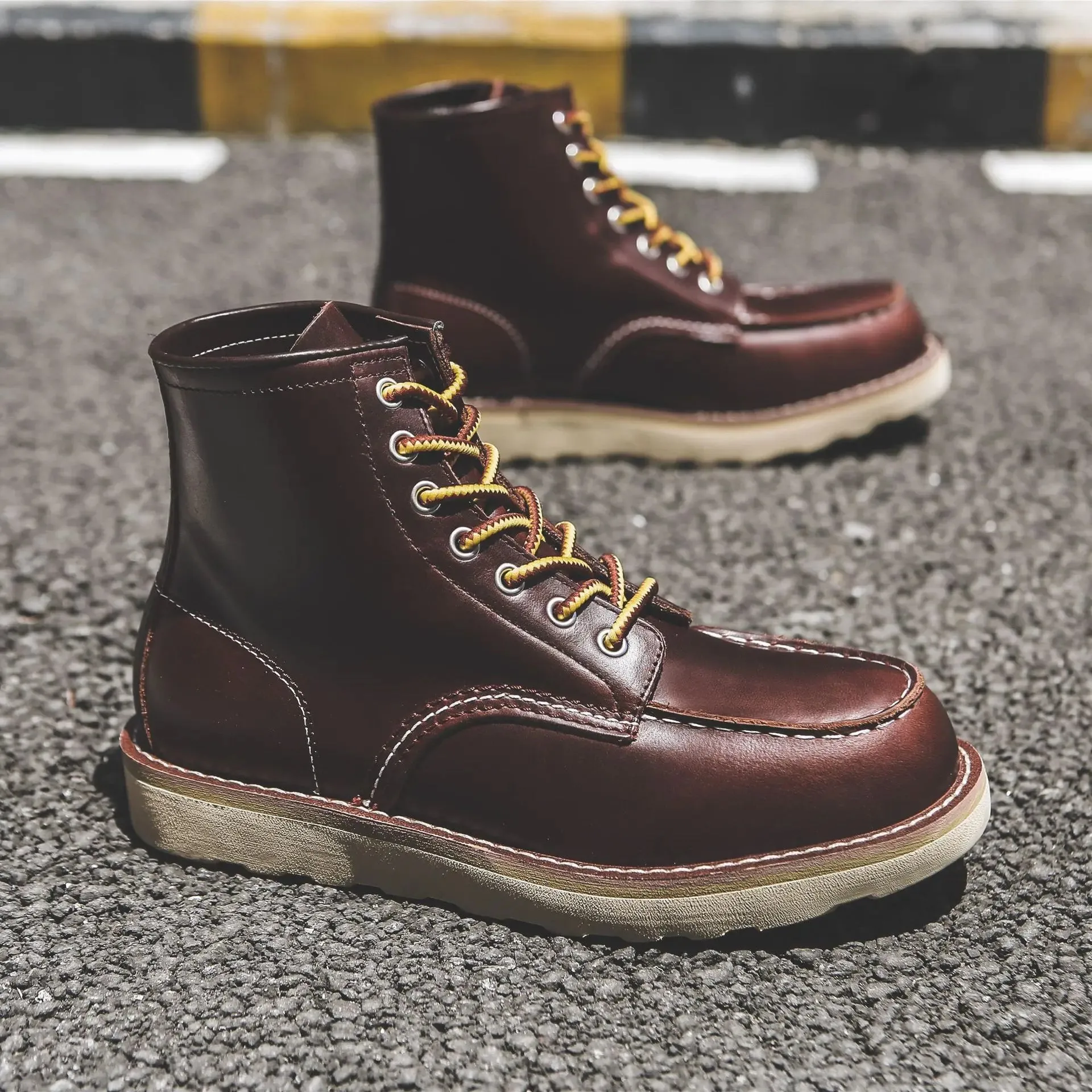 Boots: Genuine Leather Boots. Spring thru Winter. Casual / Work Boot. Round / Square Toe. Various colors