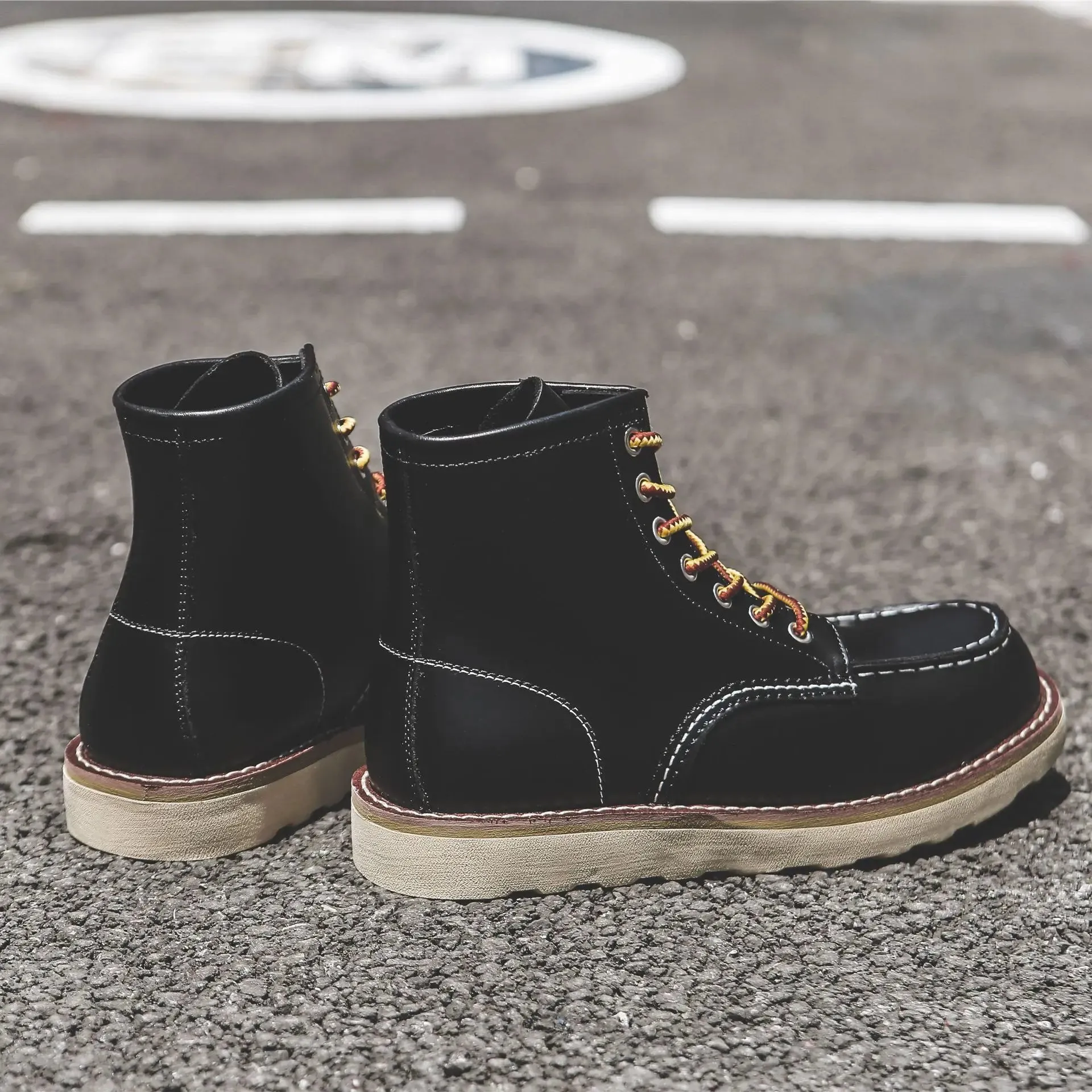 Boots: Genuine Leather Boots. Spring thru Winter. Casual / Work Boot. Round / Square Toe. Various colors
