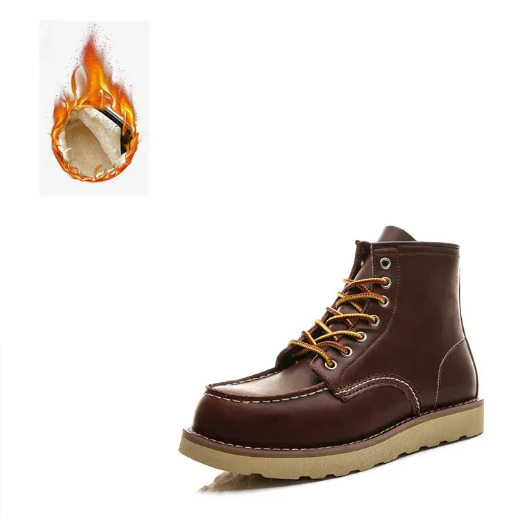 Boots: Genuine Leather Boots. Spring thru Winter. Casual / Work Boot. Round / Square Toe. Various colors