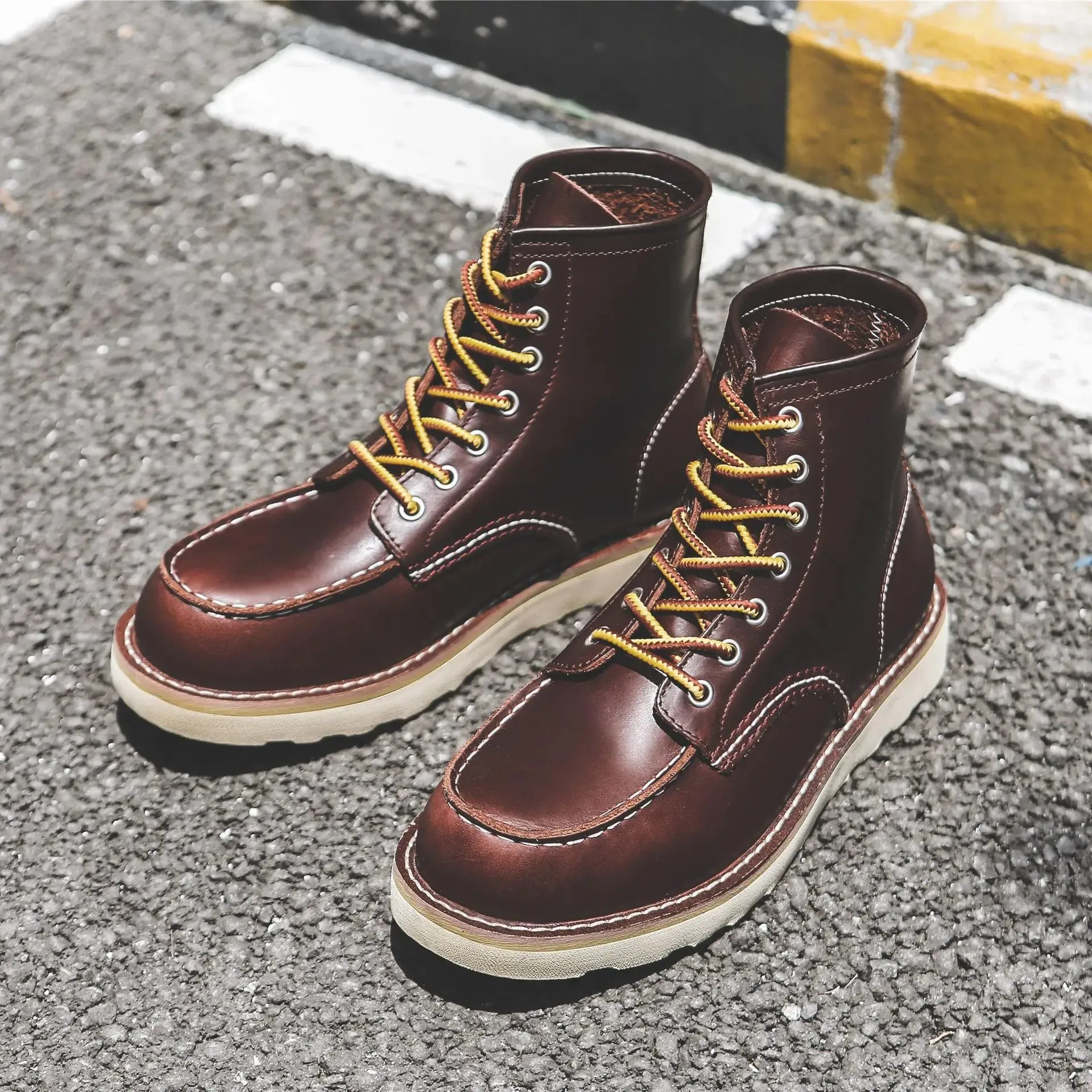 Boots: Genuine Leather Boots. Spring thru Winter. Casual / Work Boot. Round / Square Toe. Various colors