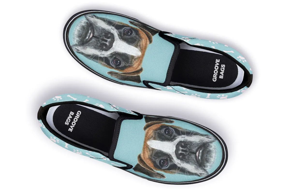 Boxer Puppy Slip-On Shoes