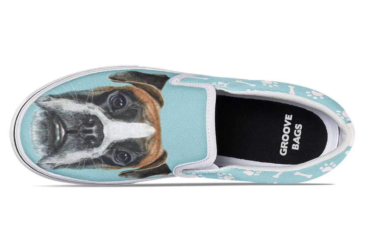 Boxer Puppy Slip-On Shoes