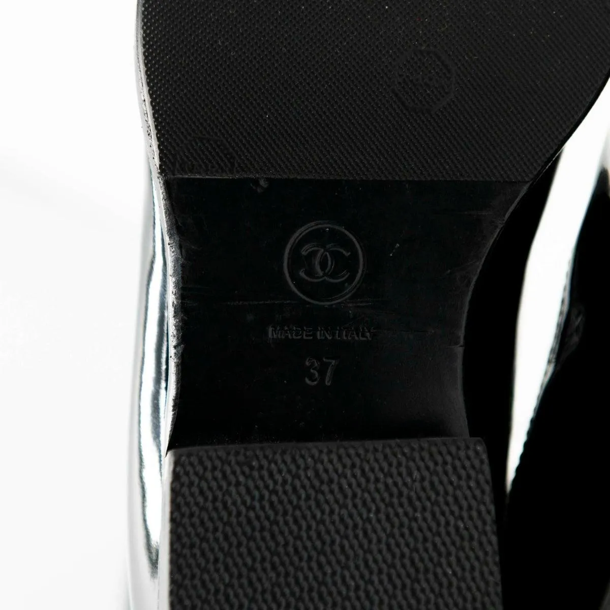 Chanel Black Lace-Up Knee Boots 37