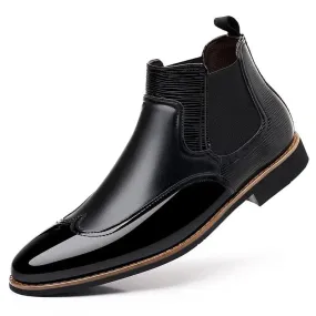 Chelsea Boots for Men Luxury Retro Men Ankle Boot Classic Business Dress Shoes