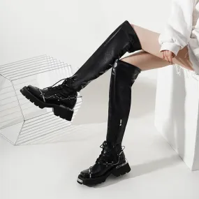 Chunky Heel Fashion Motorcycle Spring Martin Boots