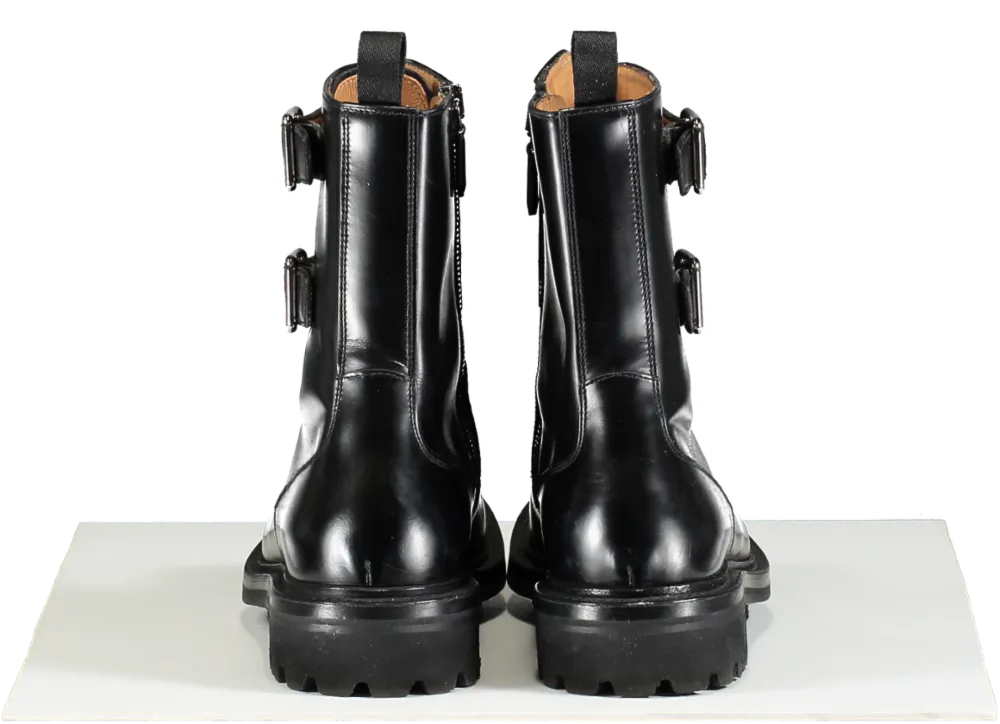 Church's Black Leather Combat Boots UK 3.5 EU 36.5 👠