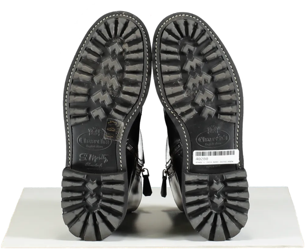 Church's Black Leather Combat Boots UK 3.5 EU 36.5 👠