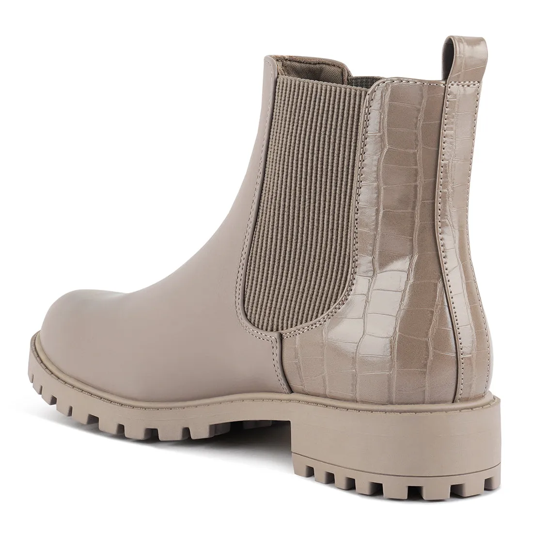 Croc Chelsea Boots