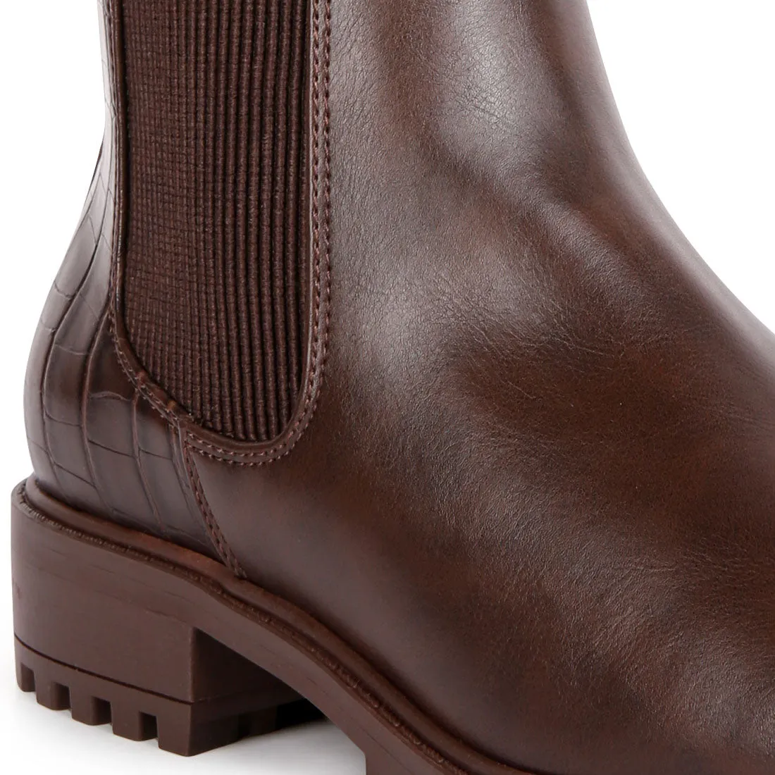 Croc Chelsea Boots
