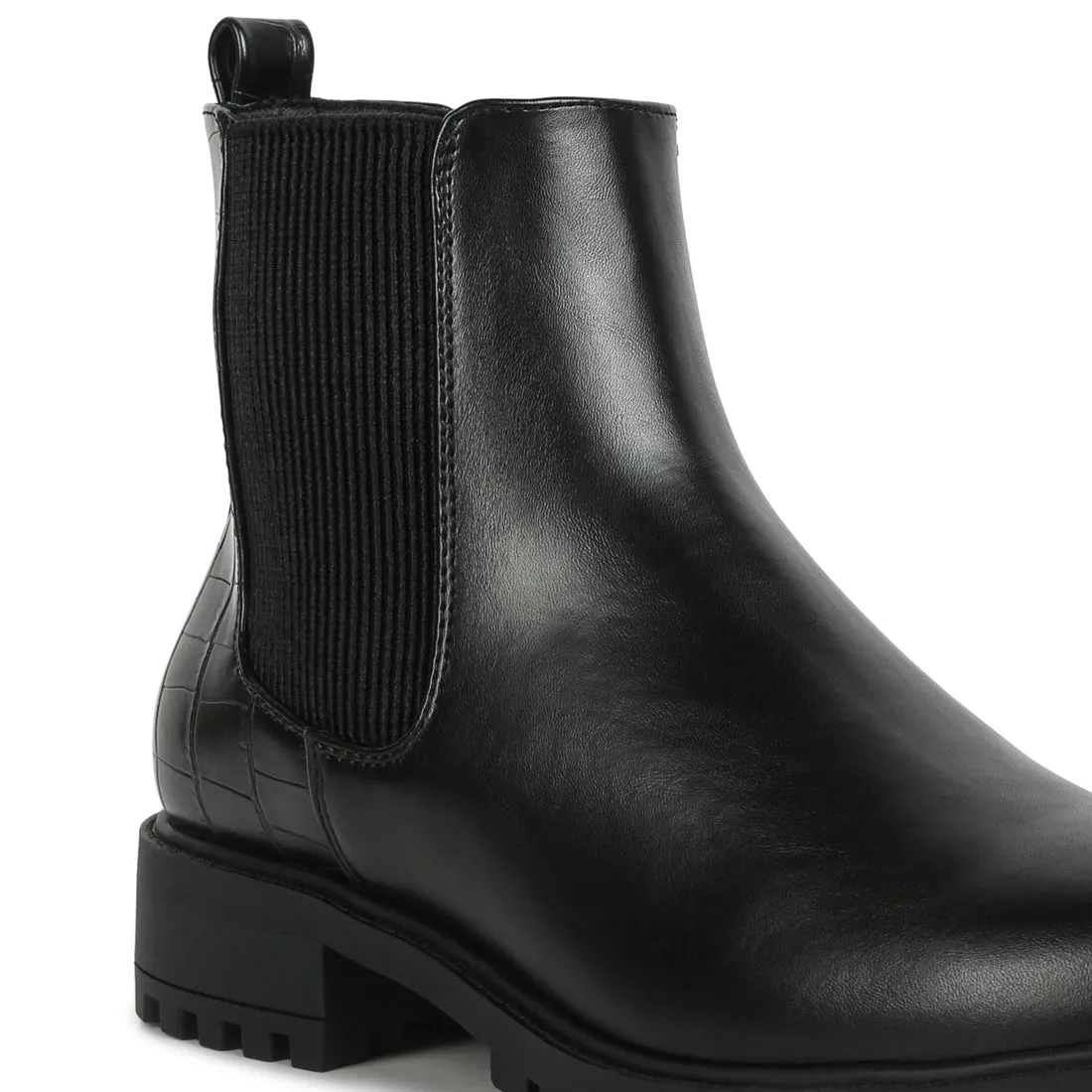 Croc Chelsea Boots