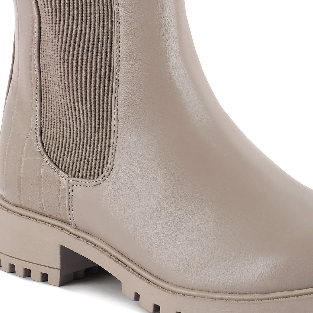 Croc Chelsea Boots