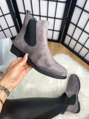 Daisey Faux Suede Slip On Chelsea Boots