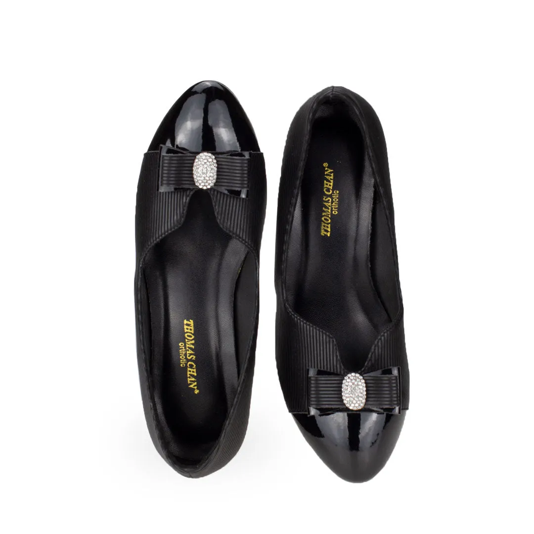 Diamond Rhinestone Low Heel Pumps 1.5"inch [Office Wear Series][ODD SIZES LEFT]