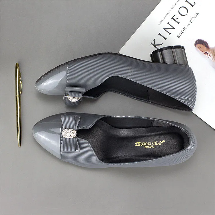 Diamond Rhinestone Low Heel Pumps 1.5"inch [Office Wear Series][ODD SIZES LEFT]