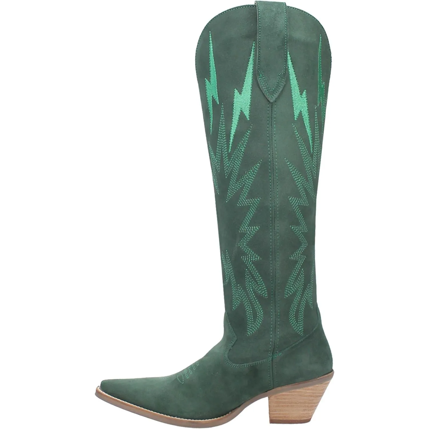 Dingo Women's Thunder Road Suede Boot in Green