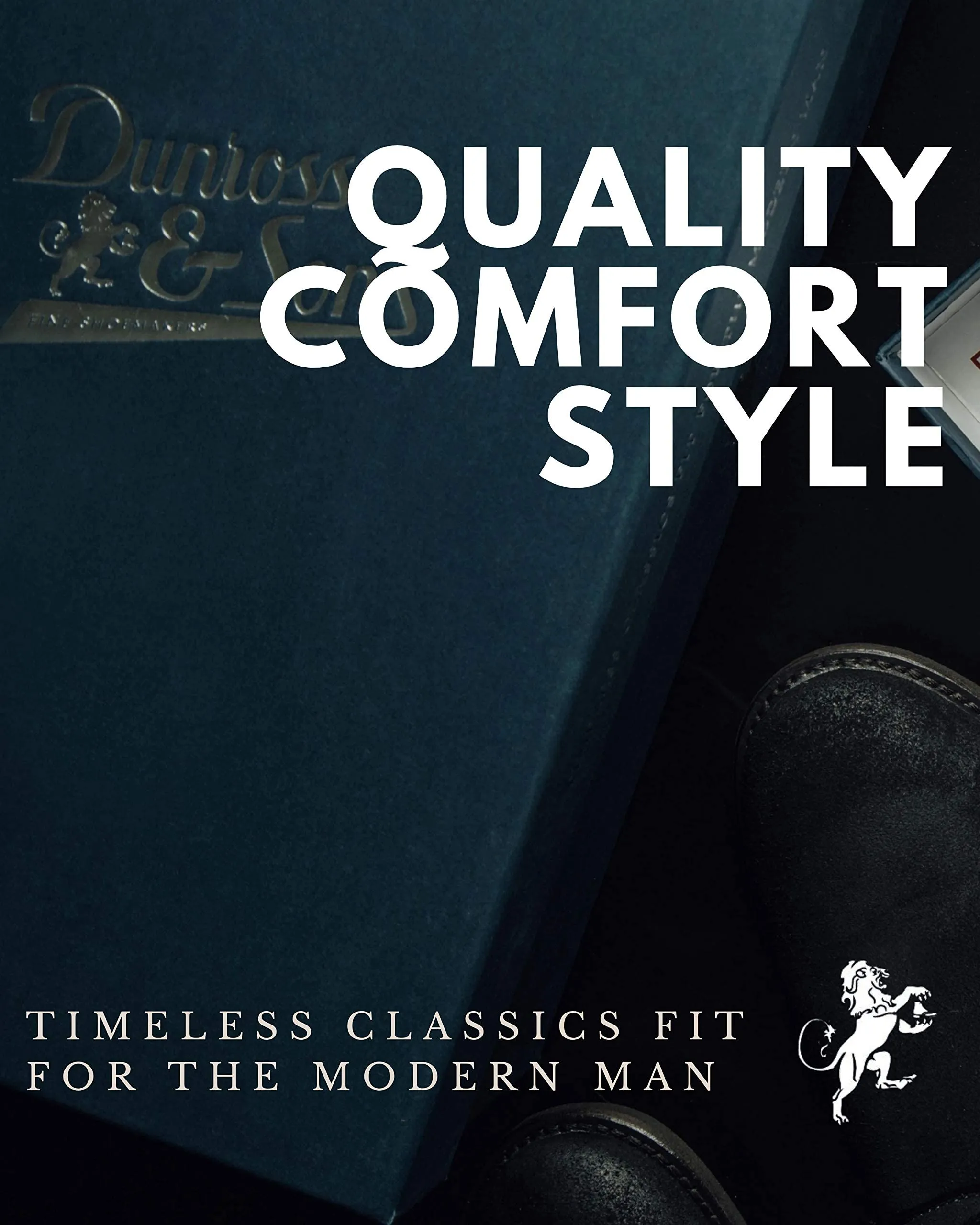 Dunross & Sons Black Leather Chelsea Boots for Men
