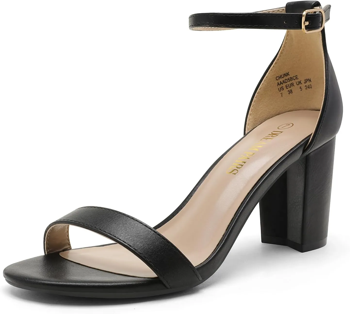 EM Women's Chunk Low Heel Pump