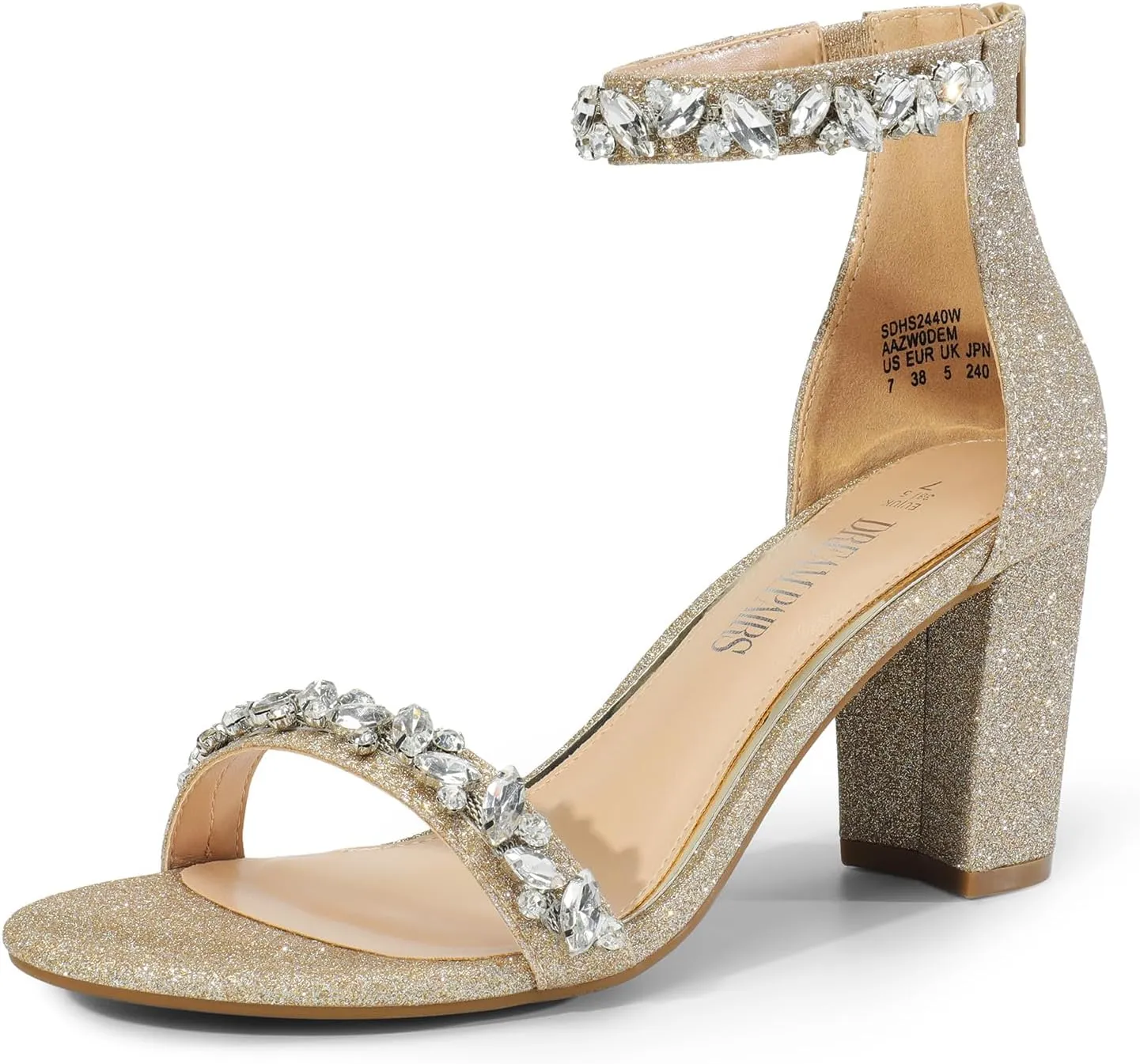 EM Women's Chunk Low Heel Pump