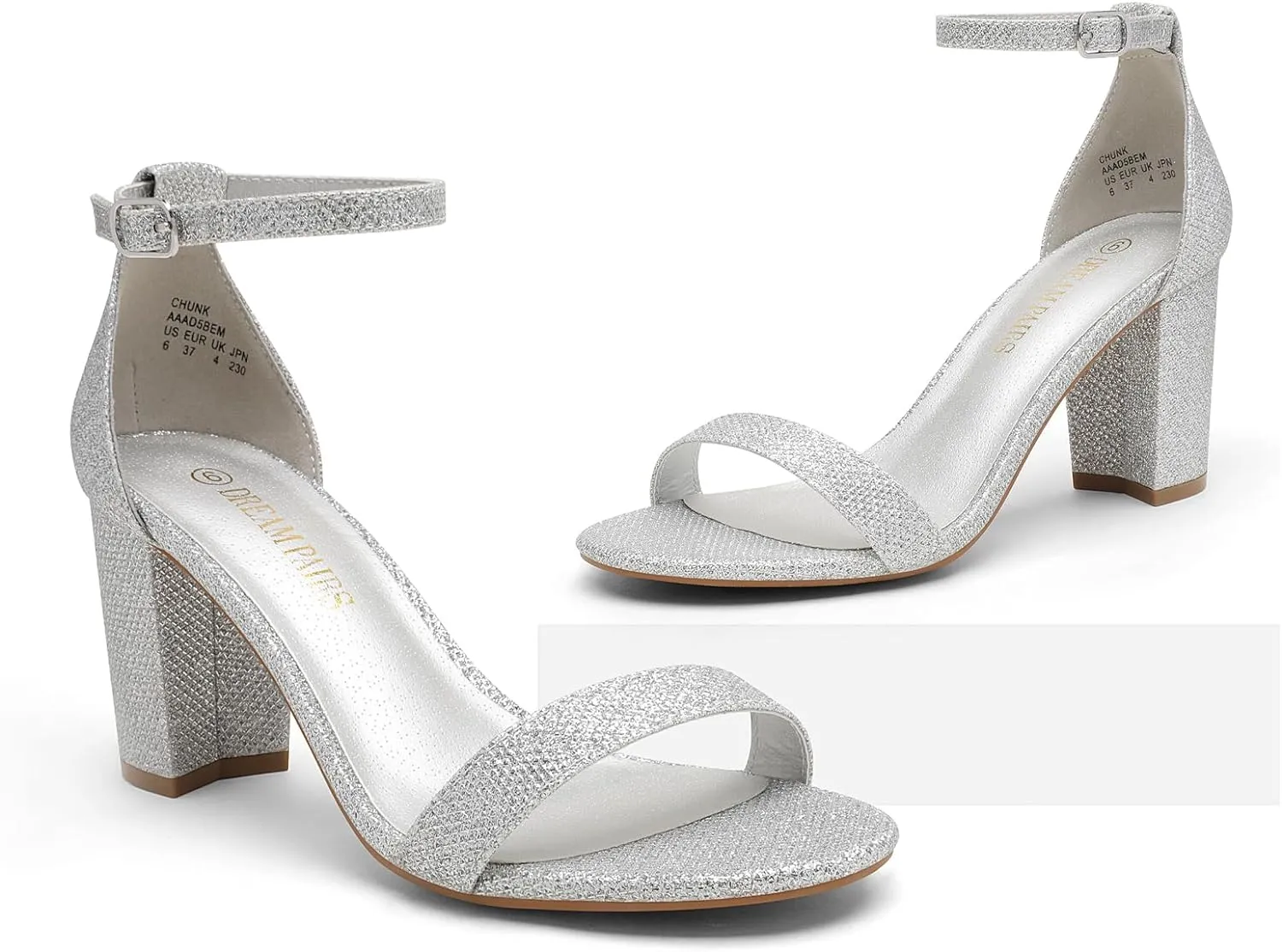 EM Women's Chunk Low Heel Pump