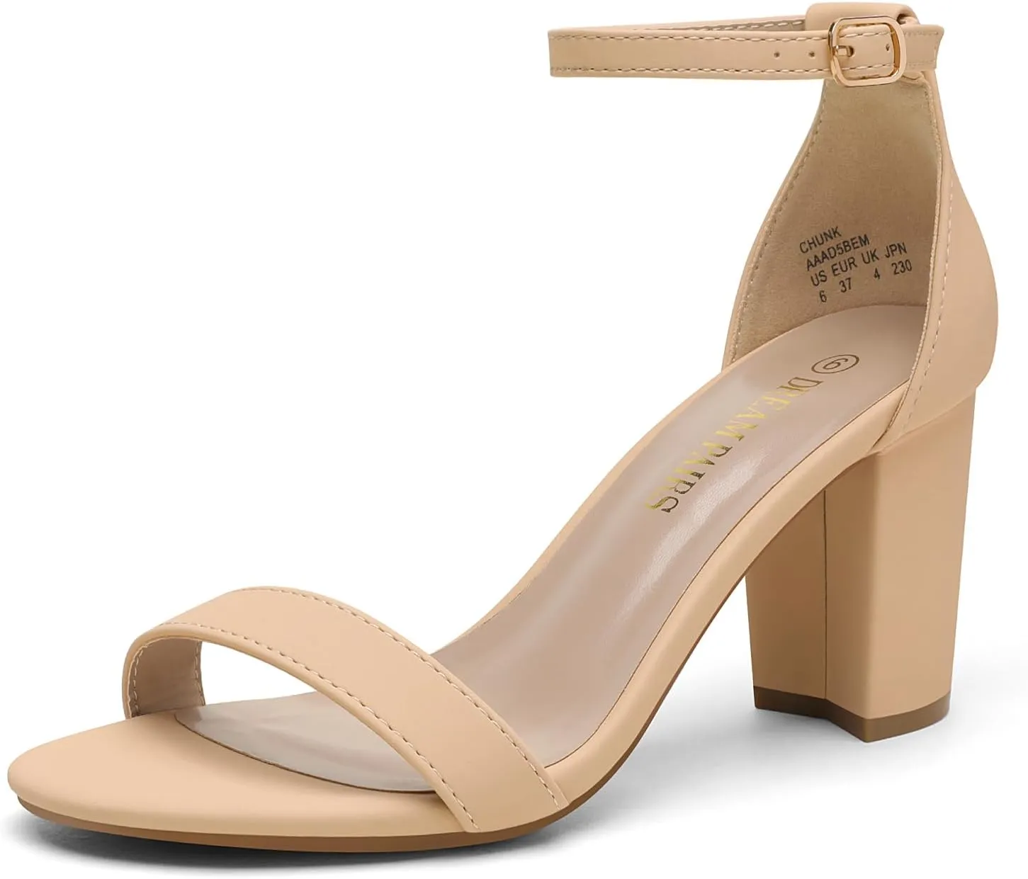 EM Women's Chunk Low Heel Pump