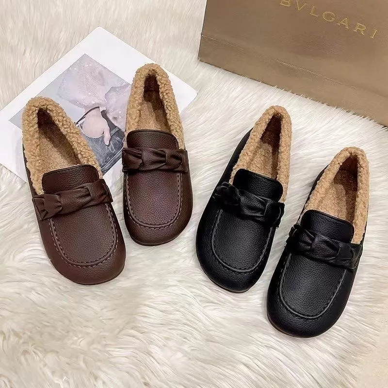 Flats Leather Slip-on Casual Shoes