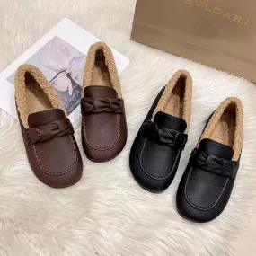 Flats Leather Slip-on Casual Shoes