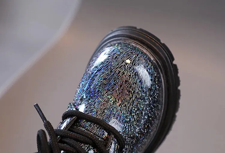 Glittery Combat Boots