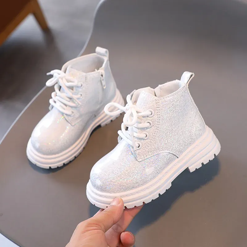 Glittery Combat Boots