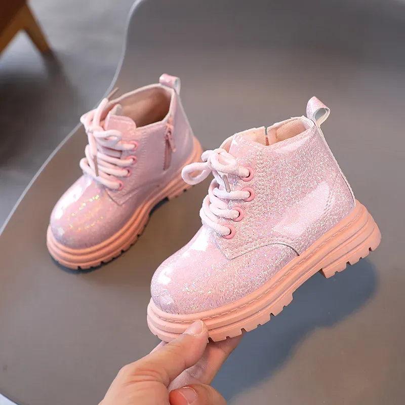 Glittery Combat Boots