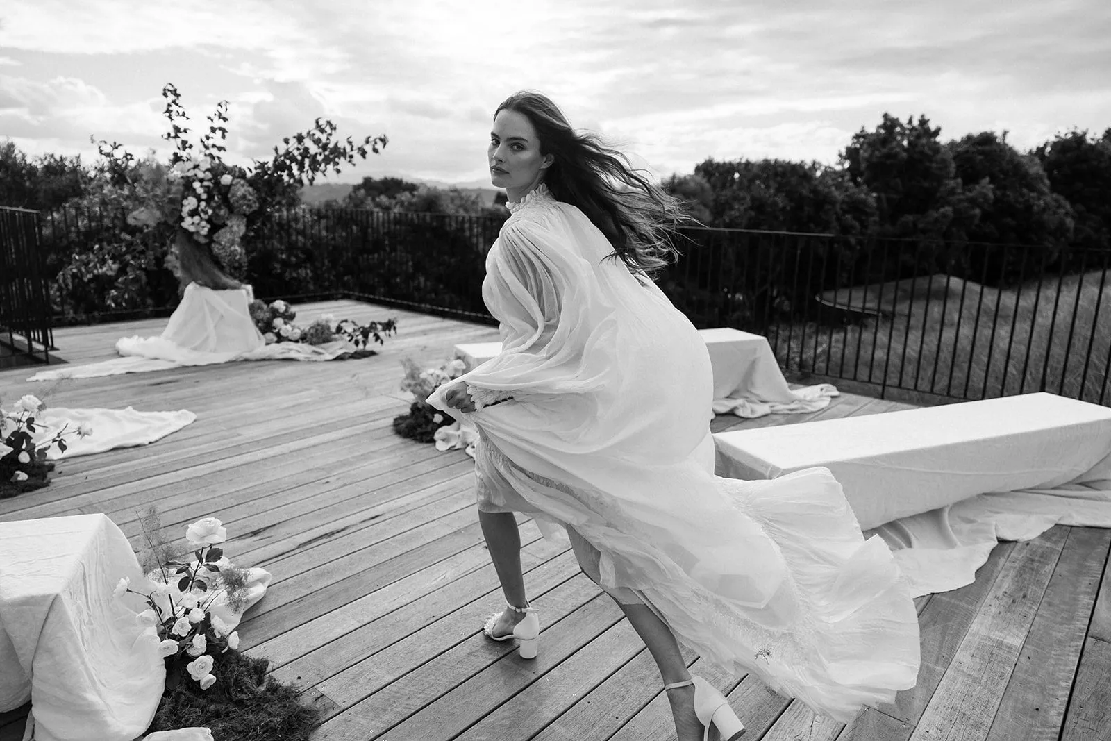 GLORIOUS - IVORY PEARL VELVET BRIDAL SHOES - FINAL SALE