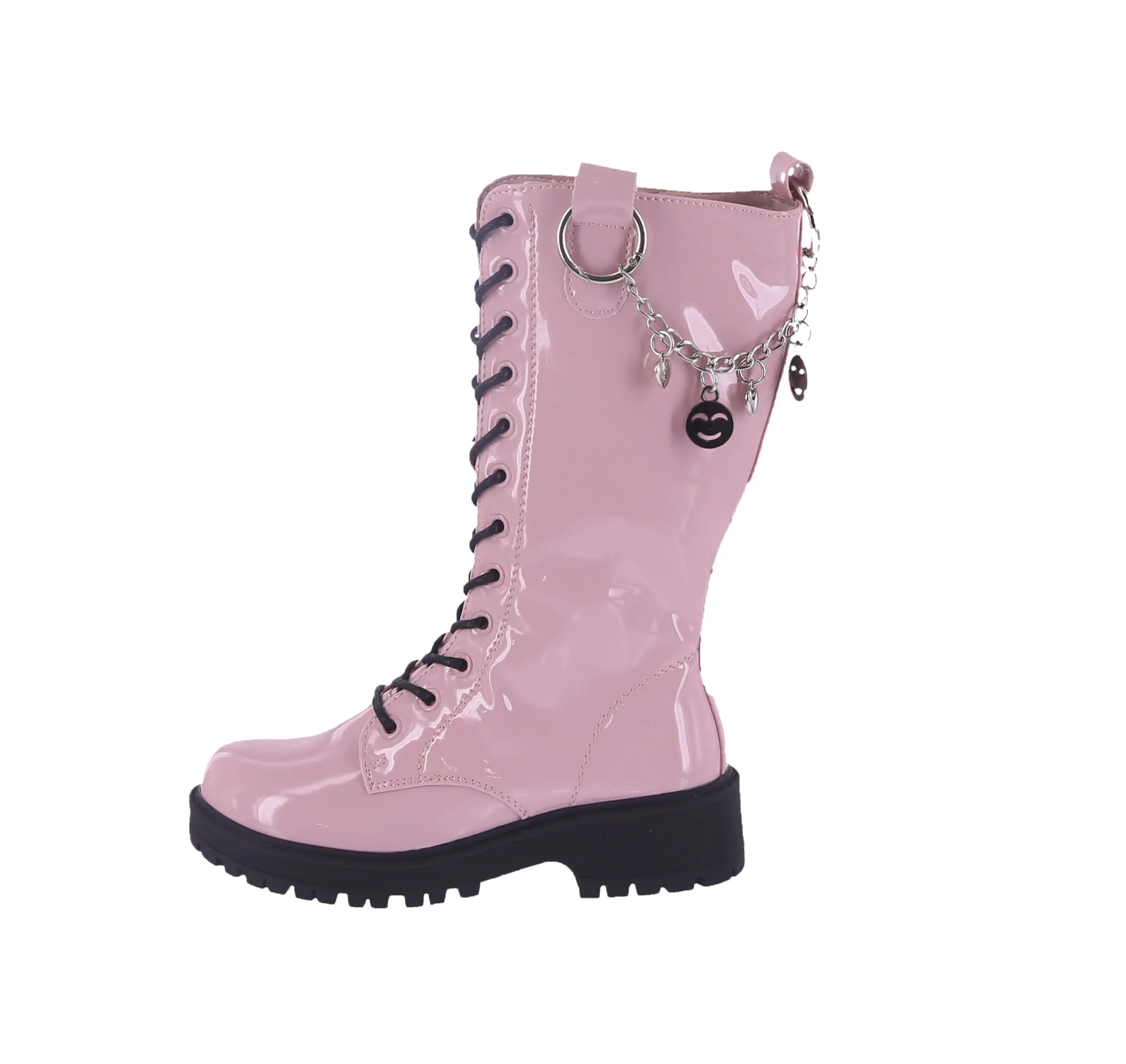KID'S SHOES PINK PAT BOOTS CHIEF-91K