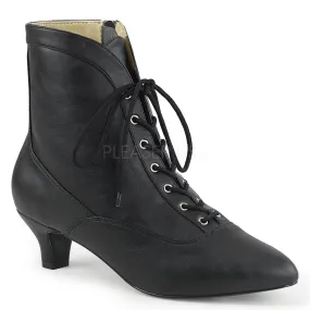 Lace-Up/Zip Ankle Boots with 2-inch Heels FAB-1005