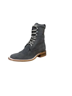 Ladies R.Watson Charcoal Lace Up Boots