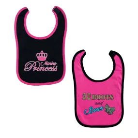 Marine Girl Baby 2pk Bibs