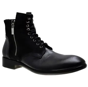 Men's Italian Shoes Jo Ghost 1728 Black Leather Lace-up Ankle Boots last pairs sizes 42 43