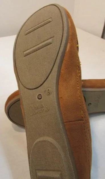 Mia Amore "Alison" Rust Textured Slip on Flats
