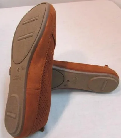 Mia Amore "Alison" Rust Textured Slip on Flats