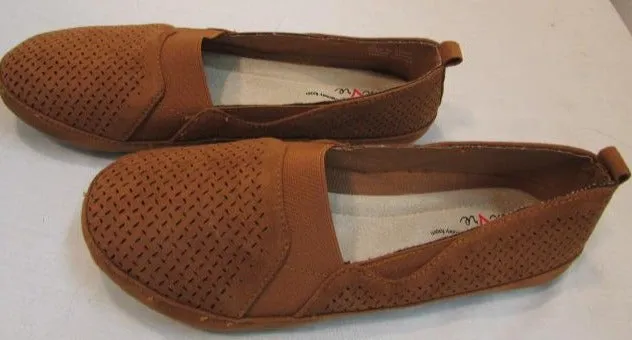Mia Amore "Alison" Rust Textured Slip on Flats