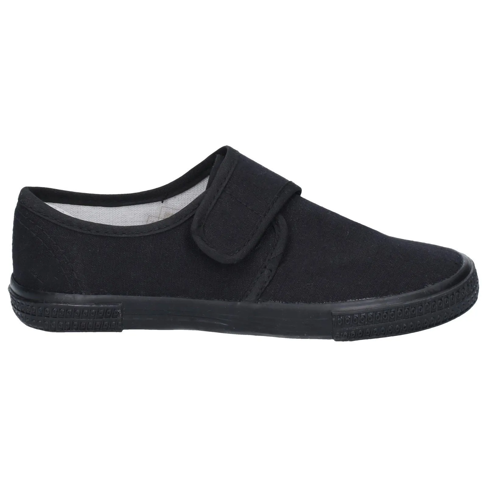 Mirak Boys Plimsolls - Velcro Boxed in Black, 3-5