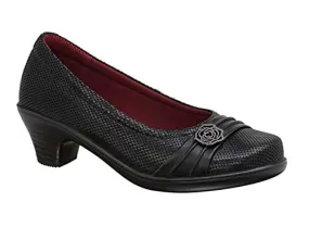 Orthofeet BioHeels Maya Pumps, 2" Low Heels, Bunion Relief, Black, Women
