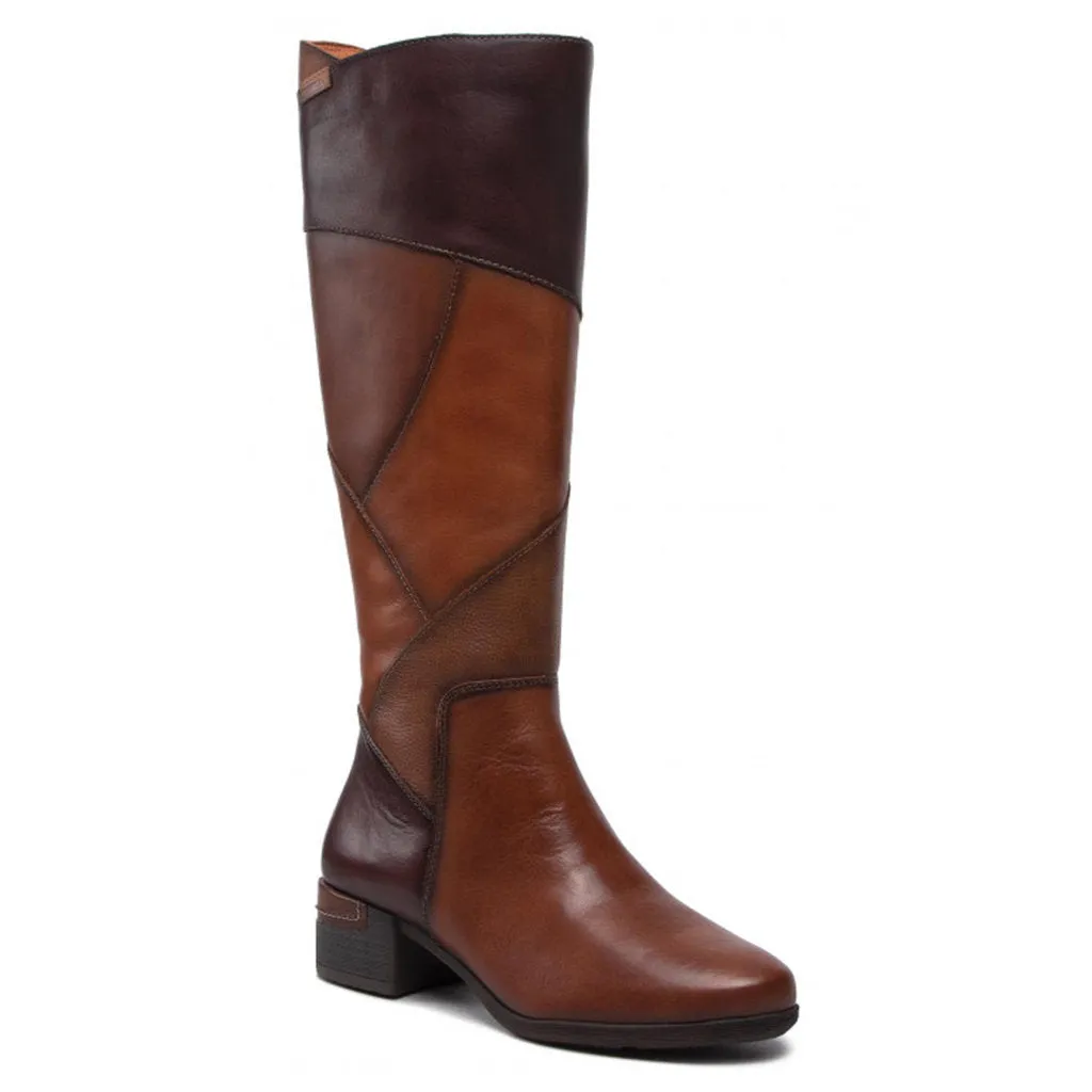 Pikolinos Malaga Calfskin Leather Women's Zip Up Knee High Boots