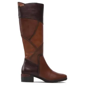 Pikolinos Malaga Calfskin Leather Women's Zip Up Knee High Boots
