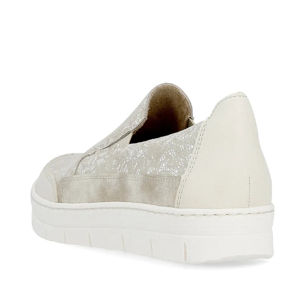 Remonte Ladies Metallic Slip On Casual Shoe